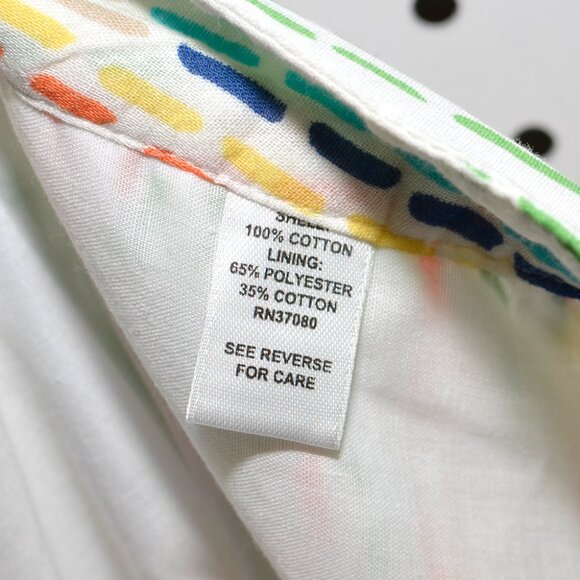 Plus Size 22W Cato Colorful Striped Cotton Full A-Line Midi Skirt NWT - Picture 5 of 13